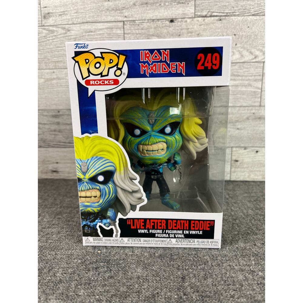 IRON MAIDEN FUNKO Rocks Live After Death #249 Eddie Collector Vinyl Figure